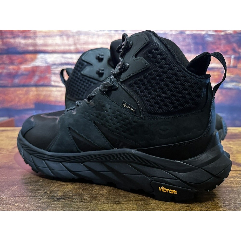 Size-12D Hoka One One Anacapa Mid Gore-Tex GTX Hiking Boots 1122018-BBLC Men's